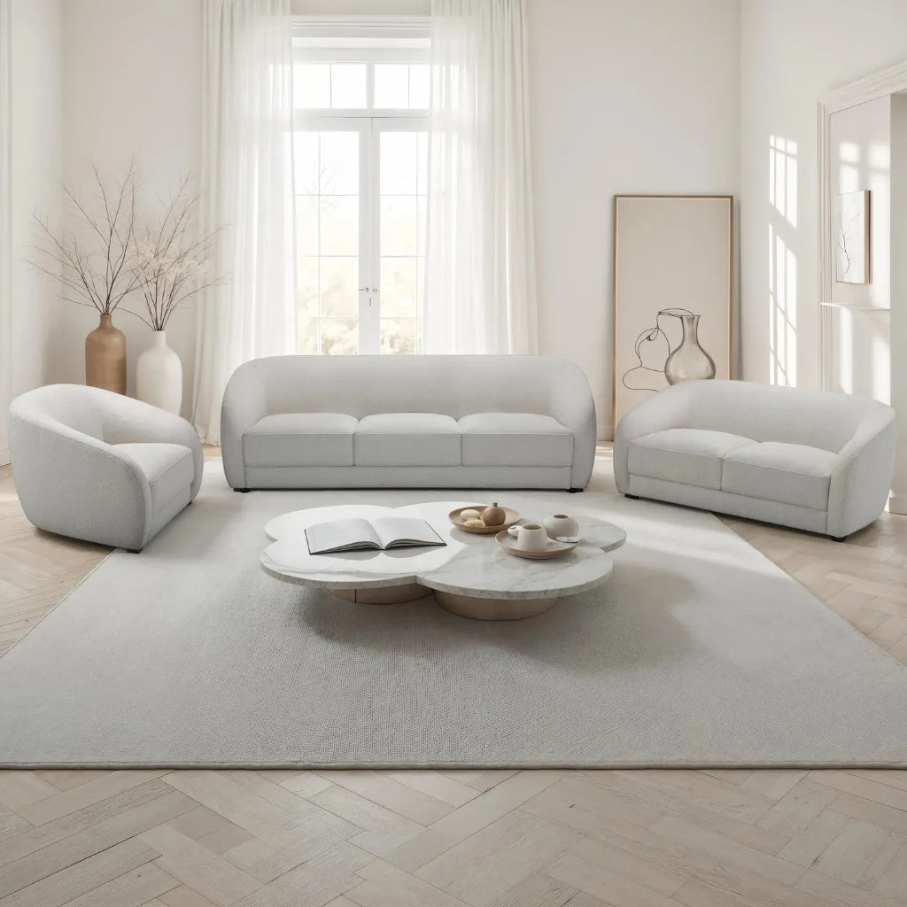 Fauteuil Sophy Barksdale | Confort Pivotant Crème de 40"
