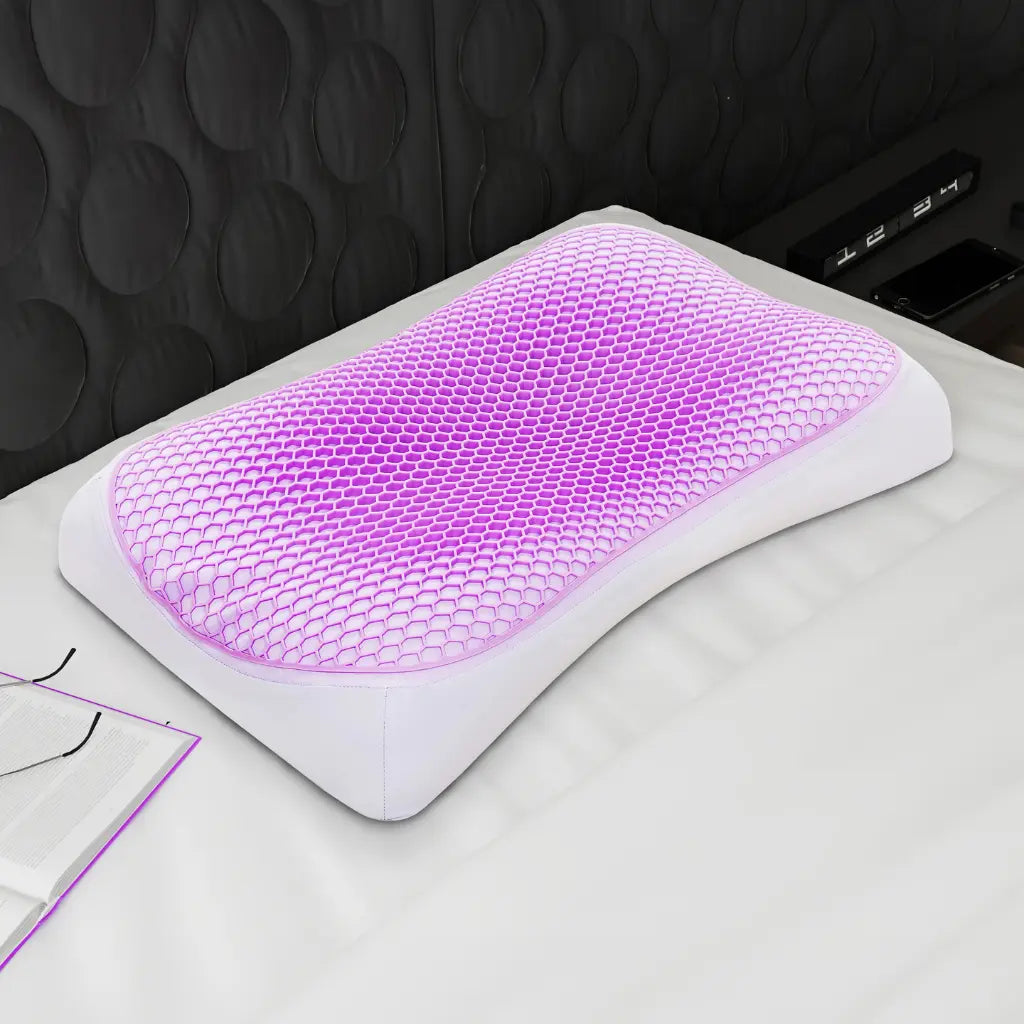 Revive : Pack de 8 Oreillers à Contour et Grille TPE Mauve
