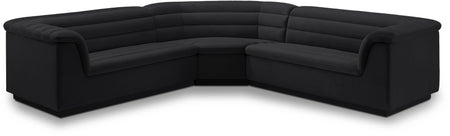 Sectionnel en tissu velours Cascade