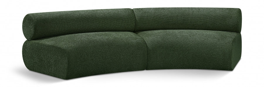Ensemble Bale 2pc : Canapé Modulaire en Chenille Hachurée