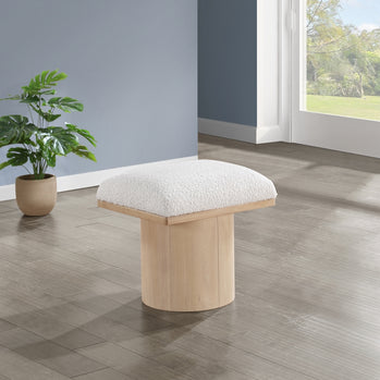 Banc/tabouret en tissu Pavilion Boucle