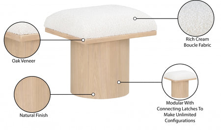 Banc/tabouret en tissu Pavilion Boucle