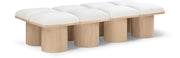 Pavillon Banc 8pc : Modulaire Art Déco en Bouclé Naturel