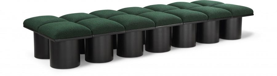 Pavilion 14pc : Banc Modulaire Art Déco en Tissu Bouclé