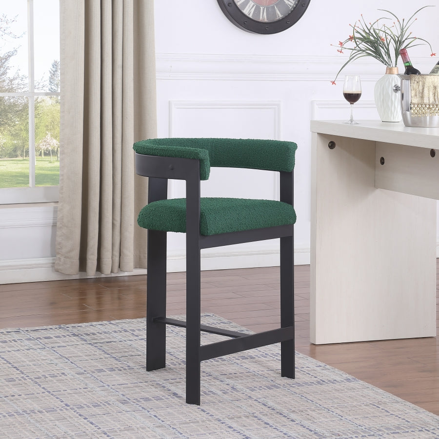Tabourets de bar/comptoir Romeo en tissu bouclé
