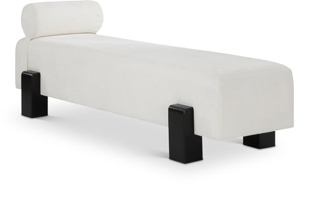 Banc en tissu chenille Edison