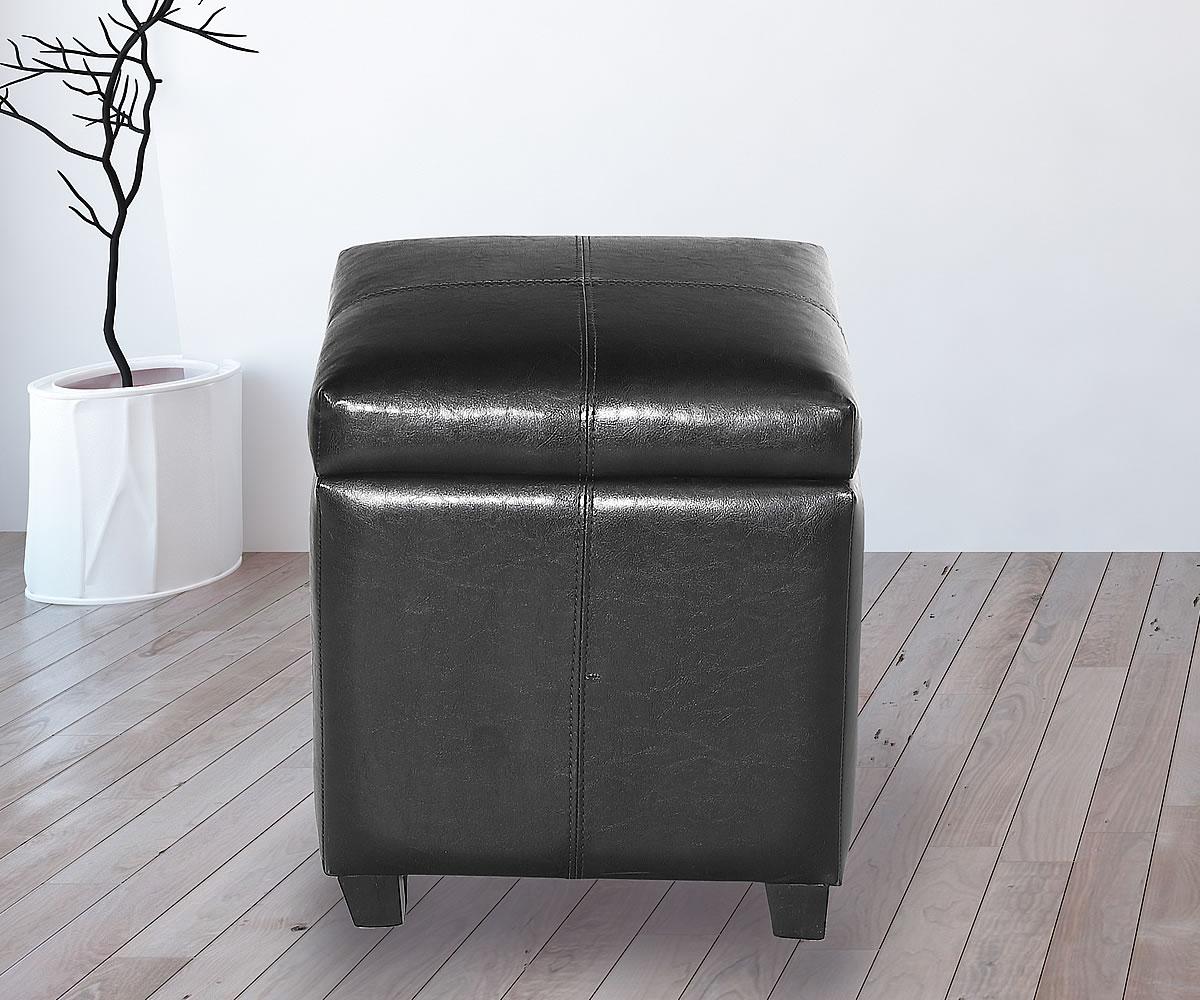 Pouf de rangement ottoman en tissu Teahouse ( Meuble Mtl ) 
