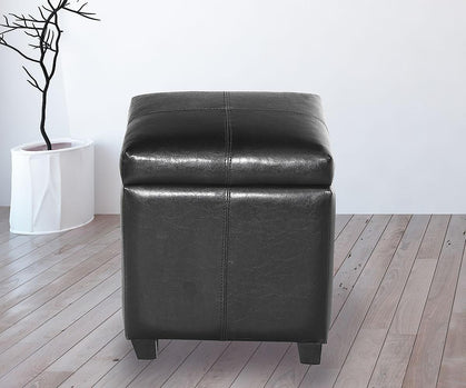 Pouf de rangement ottoman en tissu Teahouse ( Meuble Mtl )
