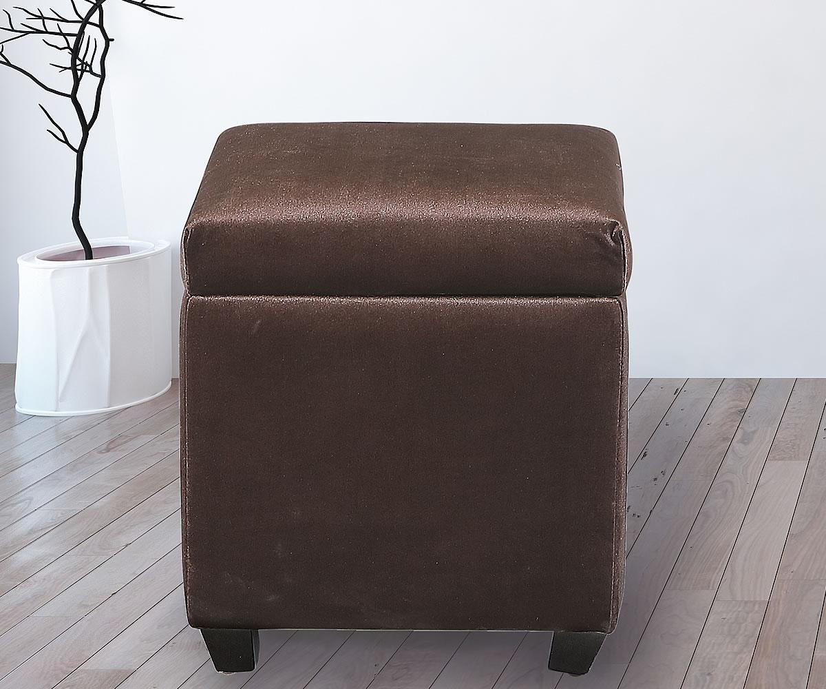 Pouf de rangement ottoman en tissu Teahouse ( Meuble Mtl ) 