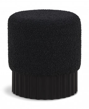 Pouf/tabouret en tissu boucle Veranda