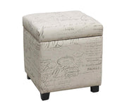 Pouf de rangement ottoman en tissu Teahouse ( Meuble Mtl ) 