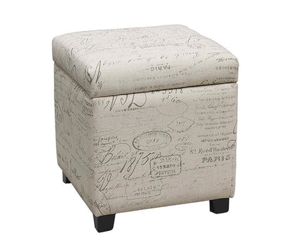 Pouf de rangement ottoman en tissu Teahouse ( Meuble Mtl )