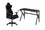 ENSEMBLE BUREAU ET CHAISE GAMING, VERT/NOIR ( Meuble Mtl )