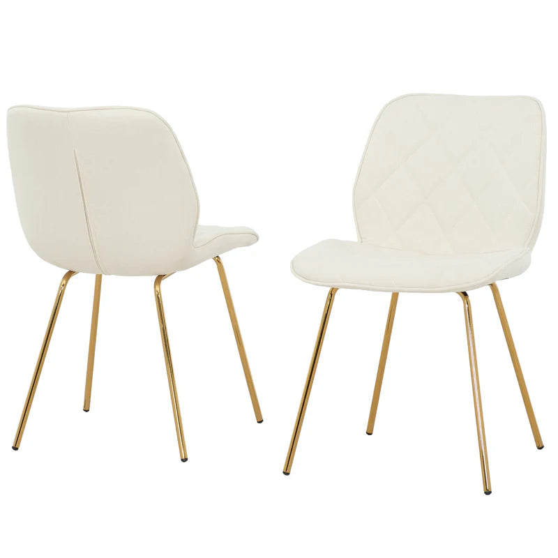 Ensemble de 2 chaises 3719 - Crème et Or Ellisville