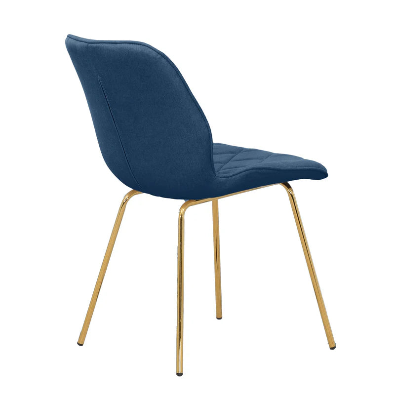 Chaises de salle à manger capitonnées bleu marine