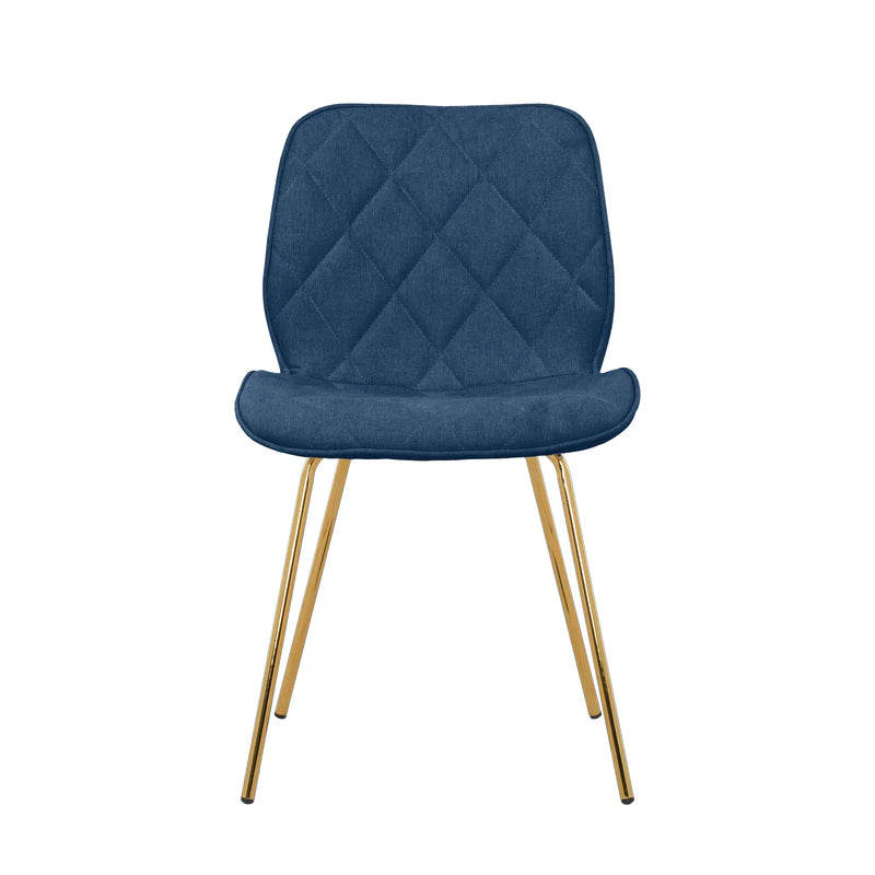 Chaises de salle à manger capitonnées bleu marine