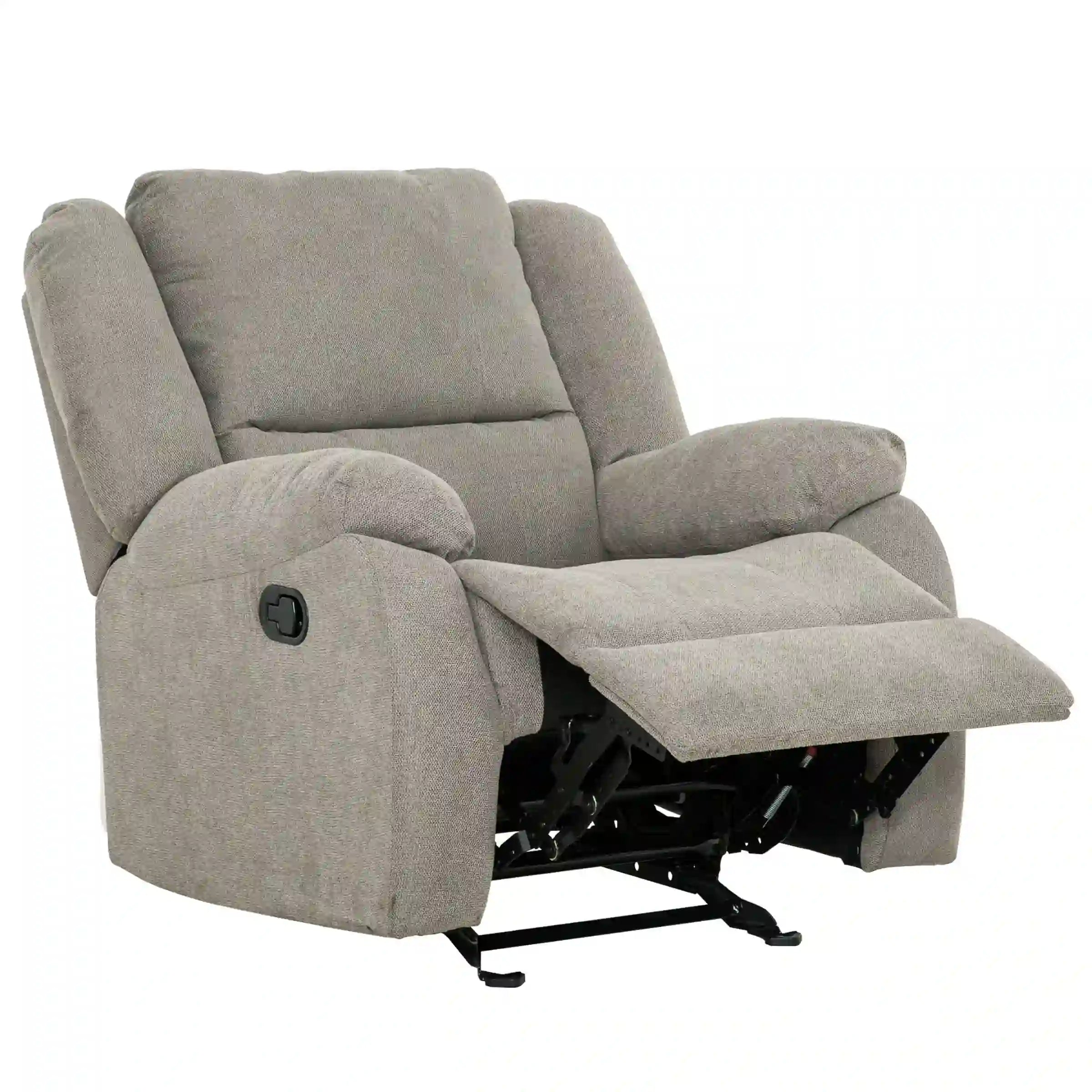 Fauteuil Amos Allure Ash | Berceuse et Inclinaison pour un Confort