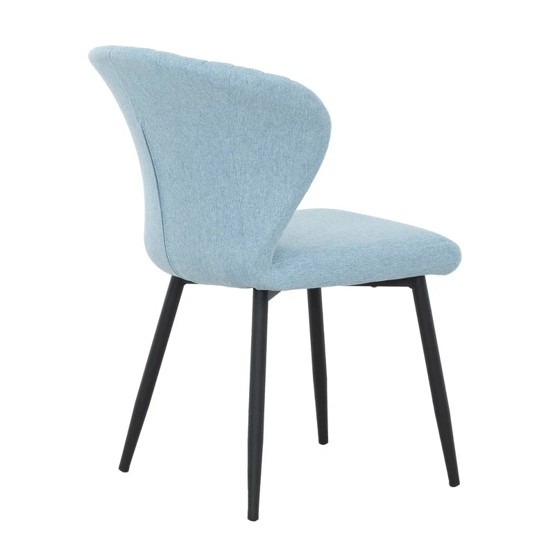 Chaises de cuisine modernes bleues avec pattes noires