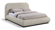 Lit double en tissu chenille Vaughn