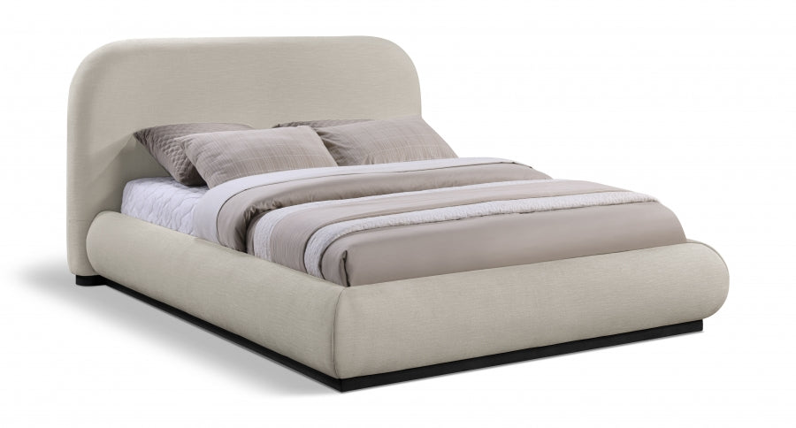 Lit double en tissu chenille Vaughn