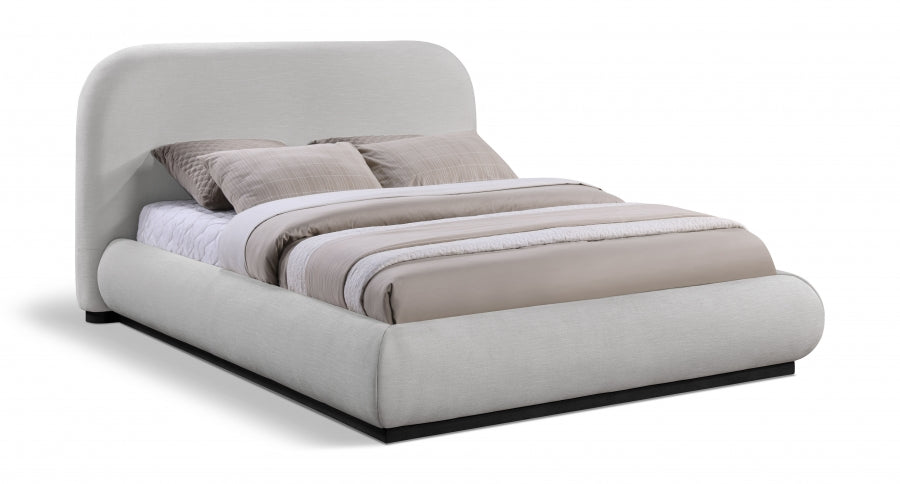 Lit double en tissu chenille Vaughn