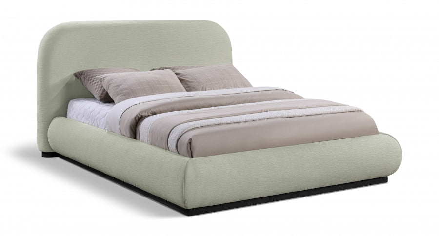 Lit double en tissu chenille Vaughn