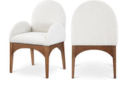Fauteuil de salle à manger en tissu boucle Waldorf