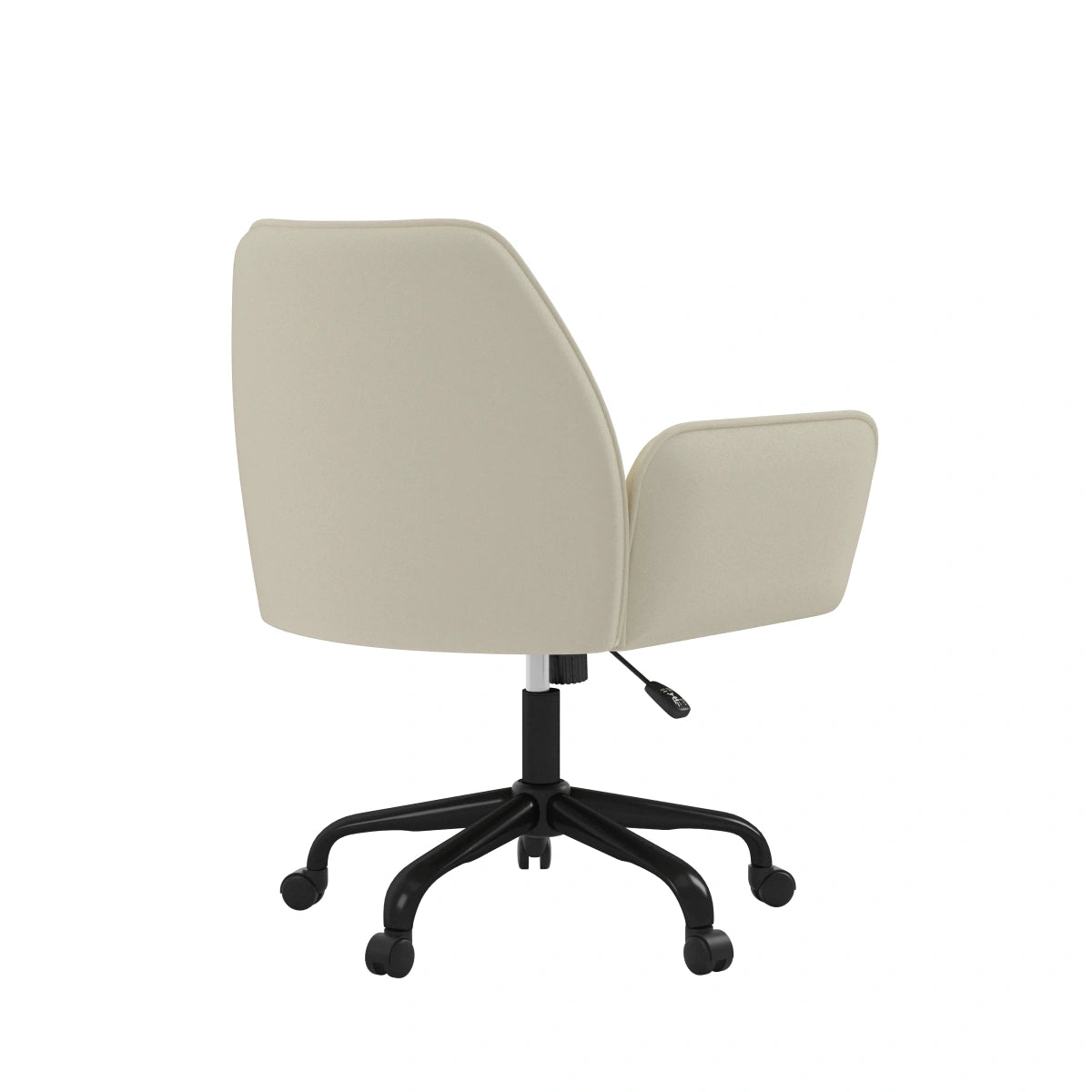 Mareo Beige Fabric Office Chair - Minimalist Style