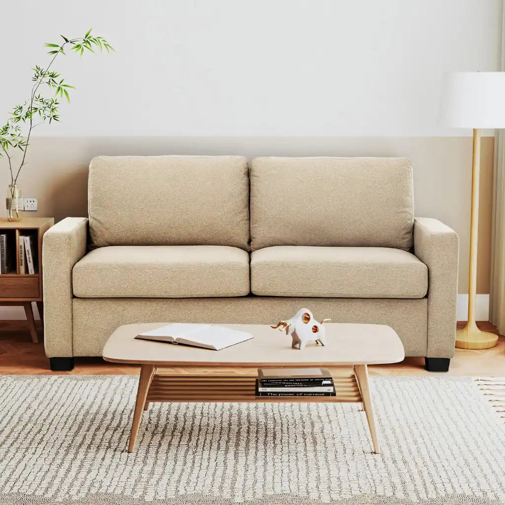 Canapé-lit Hagar beige – Compact et fonctionnel