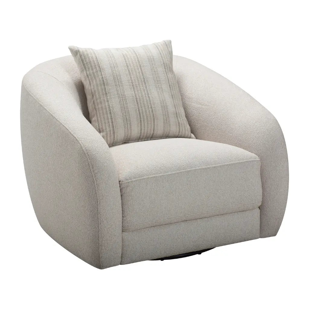 Sophy : Le Fauteuil Pivotant 360° au Fini Elly Amande