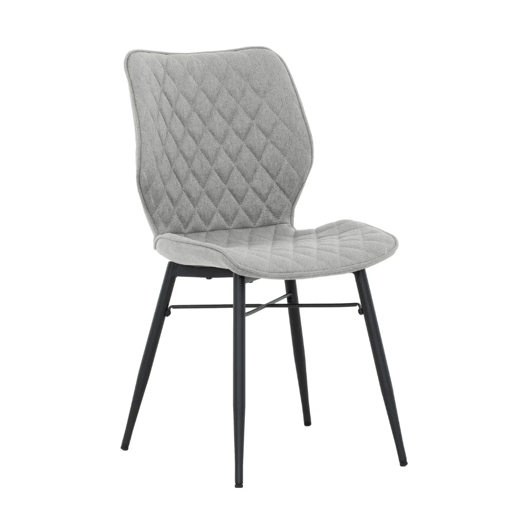 chaise de salle à manger taupe Taupe | Motif Losange | Lot de 2
