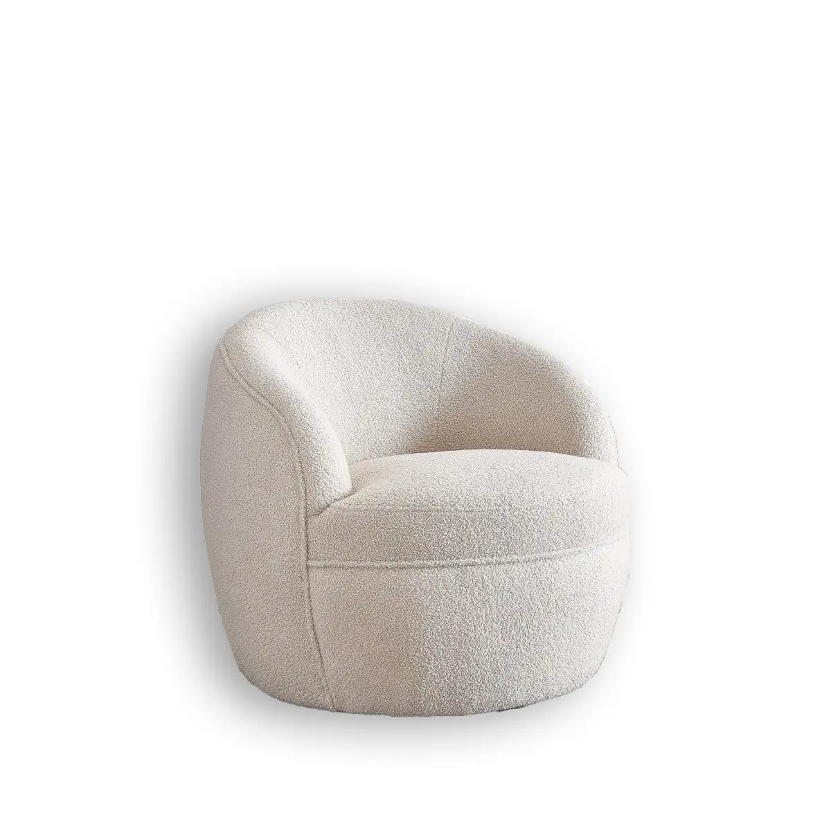 Occasional Chair Sekani - Beige Chenille Fabric