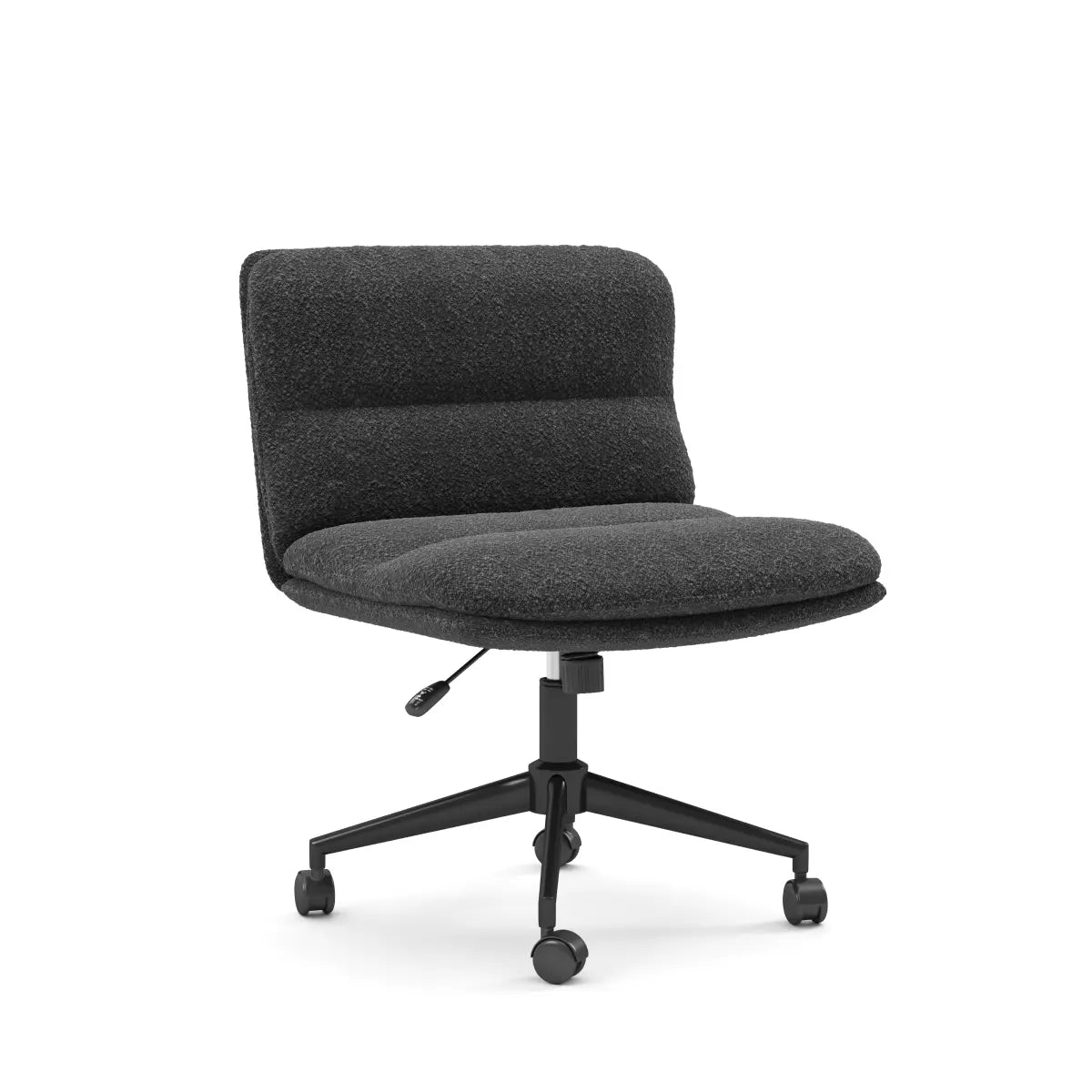 Chaise de travail Aimie Noire | Grand confort et mécanisme papillon