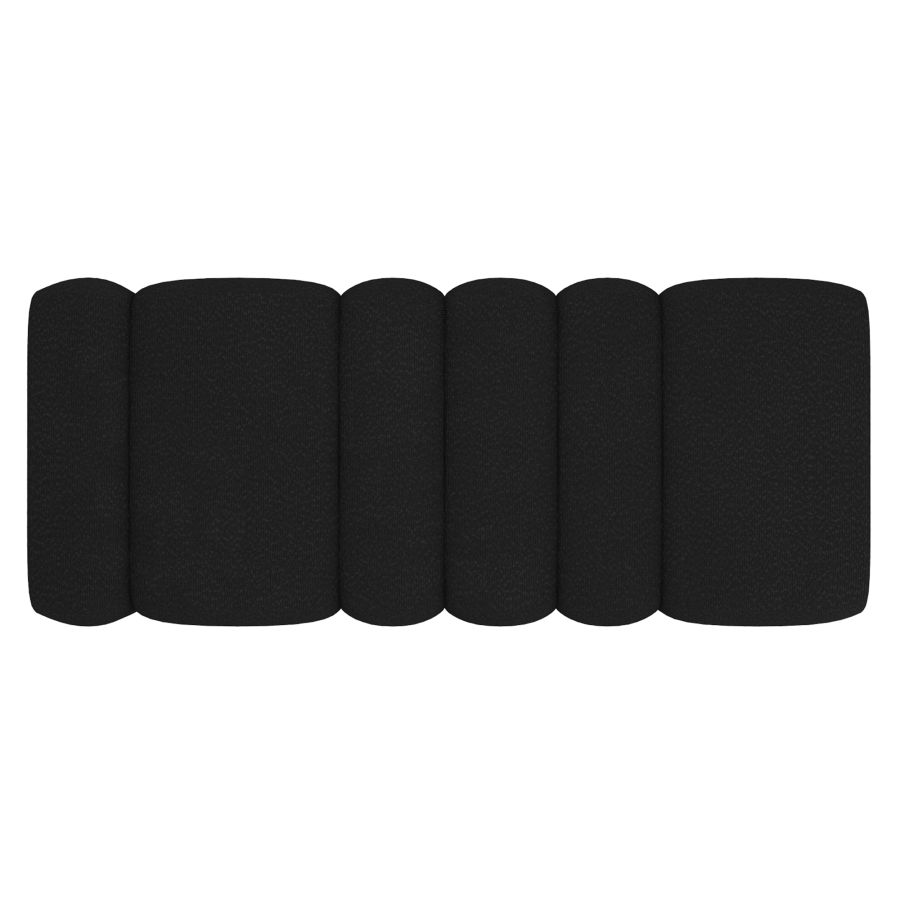 Grand banc ottoman Rigel en boucle noire