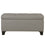 Banc ottoman de rangement rectangulaire Harper en gris clair ( Meuble Mtl )