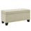 Banc ottoman de rangement rectangulaire Lila en beige ( Meuble Mtl ) 