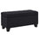 Banc ottoman de rangement rectangulaire Lila en noir ( Meuble Mtl )