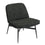 Chaise d'appoint Caleb en tissu charbon et noir ( Meuble Mtl ) 