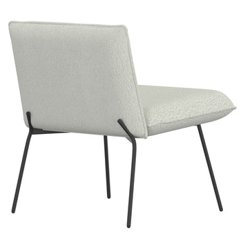 Chaise d'appoint Gigi en tissu bouclé crème ( Meuble Mtl )