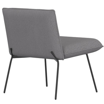 Chaise d'appoint Gigi en tissu bouclé gris ( Meuble Mtl )