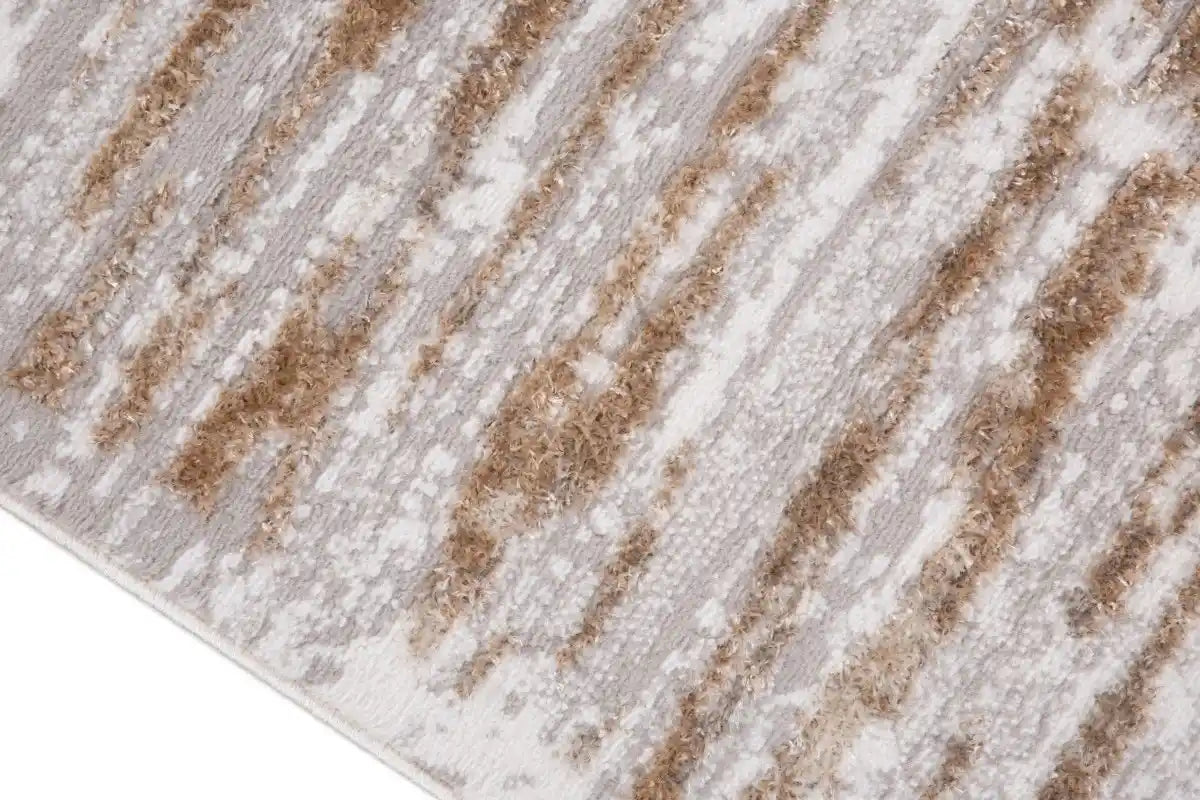 Tapis Ridgeview 5x8 | Gris &amp; Beige | Fini Patiné Chic