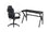 ENSEMBLE BUREAU ET CHAISE GAMING, NOIR ( Meuble Mtl )