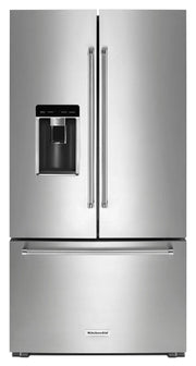 Réfrigérateur KitchenAid 23,8 pi³ Portes Françaises Inox 36 po