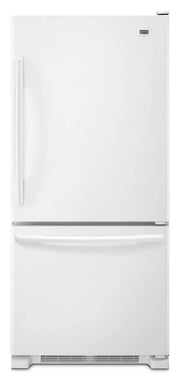 Réfrigérateur Maytag 18,6 pi³ avec congélateur bas, blanc, 30 po