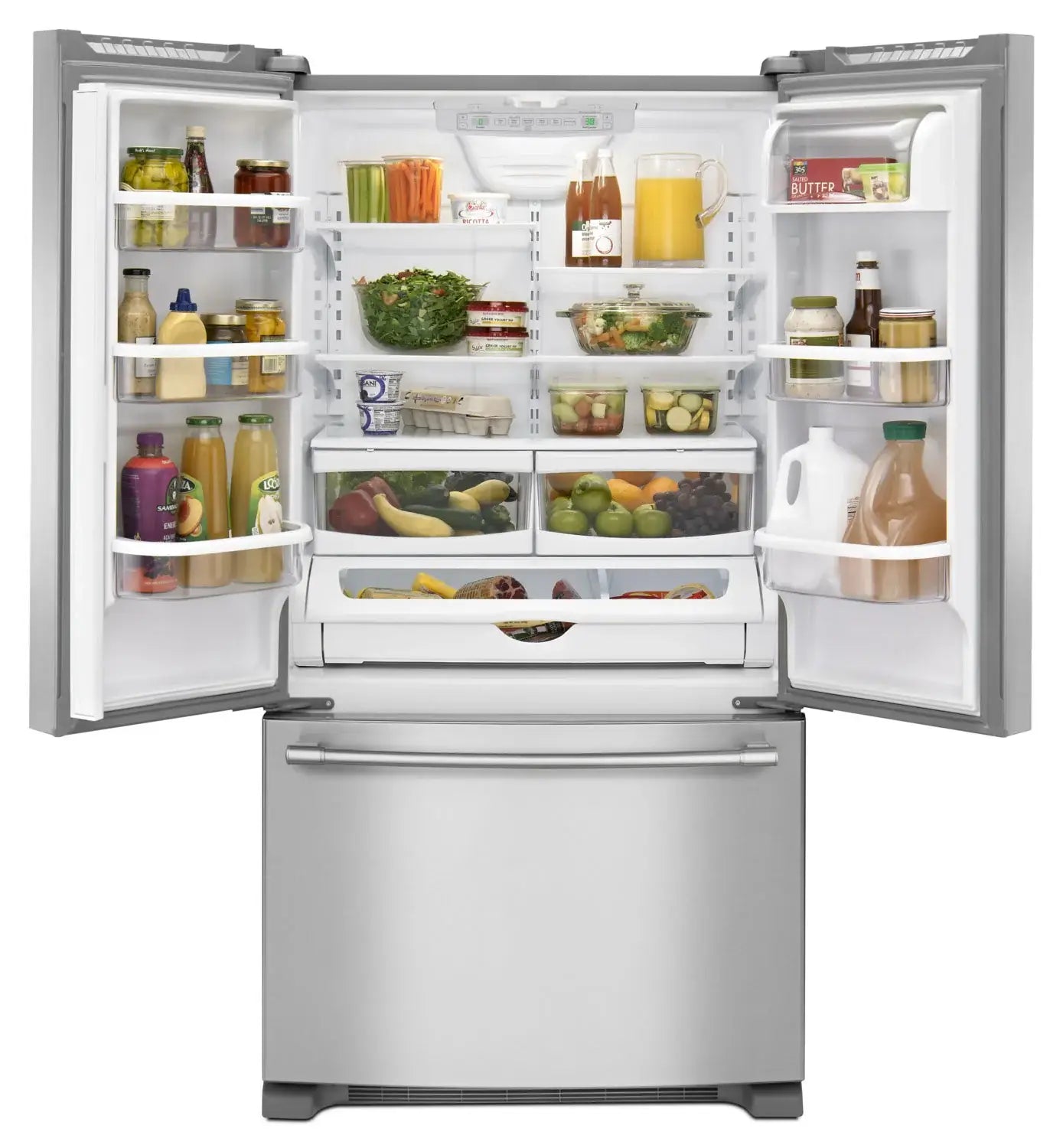 Réfrigérateur Maytag 20 pi³ Portes Françaises Inox 36 po