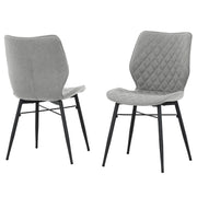 chaise de salle à manger taupe Taupe | Motif Losange | Lot de 2