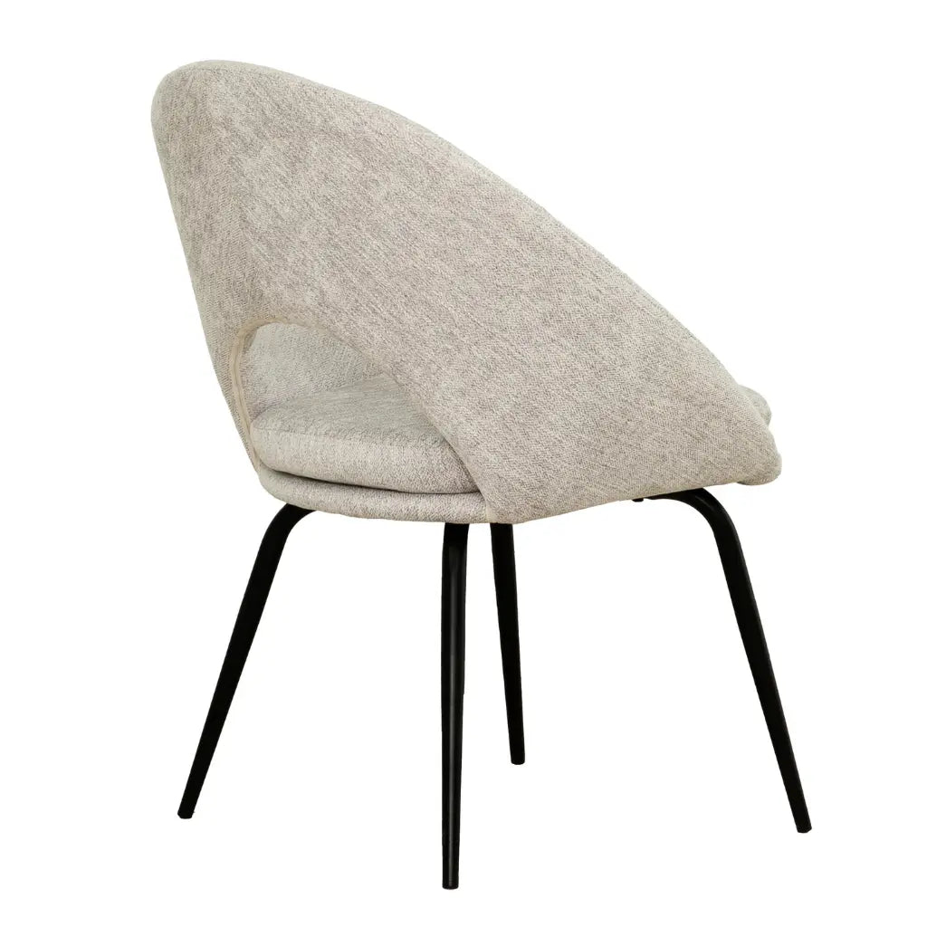 chaise de salle à manger ergonomique taupe | Lot de 2