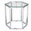 Table d'appoint Fleur en argent ( Meuble Mtl ) 