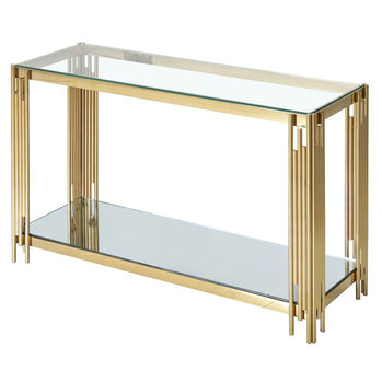 Table console Estrel en or ( Meuble Mtl )