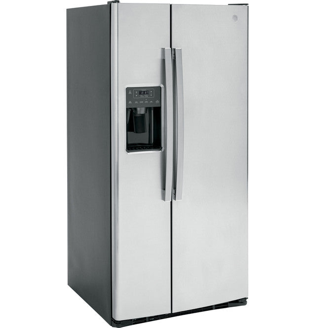 Réfrigérateur Côte À Côte 23 Pi³ / 33" Avec Distributeur Eau Et Glaçons *PRODUIT NEUF* GE ( GSS23GYPFS ) ( Meuble Mtl )